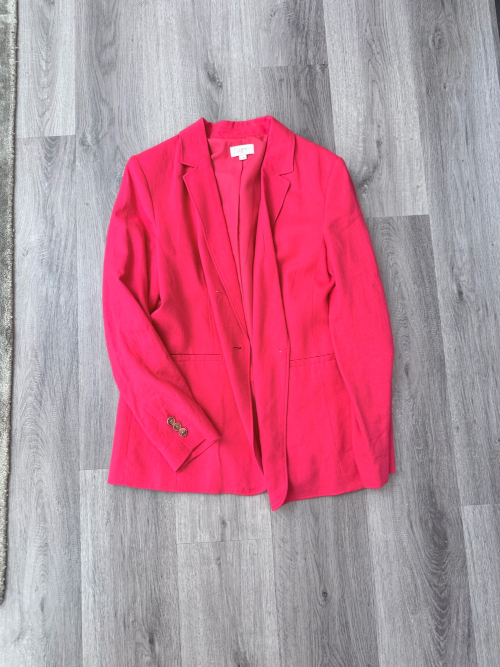 LOFT Coral Pink Blazer Jacket